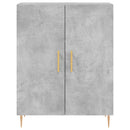højskab 69,5x34x180 cm konstrueret træ betongrå