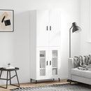 højskab 69,5x34x180 cm konstrueret træ hvid