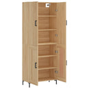 højskab 69,5x34x180 cm konstrueret træ sonoma-eg