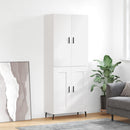 højskab 69,5x34x180 cm konstrueret træ hvid