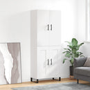 højskab 69,5x34x180 cm konstrueret træ hvid