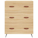 højskab 69,5x34x180 cm konstrueret træ sonoma-eg