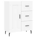 højskab 69,5x34x180 cm konstrueret træ hvid