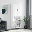 højskab 69,5x34x180 cm konstrueret træ hvid
