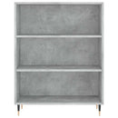 højskab 69,5x34x180 cm konstrueret træ betongrå