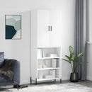 højskab 69,5x34x180 cm konstrueret træ hvid