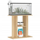 akvariebord 60x30x60 cm konstrueret træ sonoma-eg