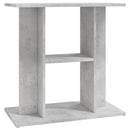 akvariestativ betongrå 60x30x60 cm konstrueret træ