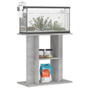 akvariestativ betongrå 60x30x60 cm konstrueret træ