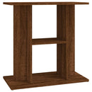 akvariebord 60x30x60 cm konstrueret træ brun egetræsfarve