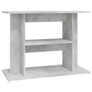 akvariestativ betongrå 80x35x60 cm konstrueret træ