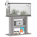 akvariestativ grå Sonoma 80x35x60 cm konstrueret træ