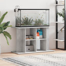 akvariestativ betongrå 100x40x60 cm konstrueret træ