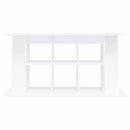 akvariebord 120x40x60 cm konstrueret træ hvid