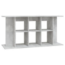 akvariestativ betongrå 120x40x60 cm konstrueret træ