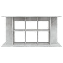 akvariestativ betongrå 120x40x60 cm konstrueret træ