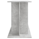 akvariestativ betongrå 120x40x60 cm konstrueret træ