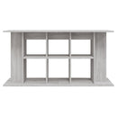 akvariebord 120x40x60 cm konstrueret træ grå sonoma-eg