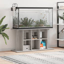 akvariebord 120x40x60 cm konstrueret træ grå sonoma-eg