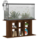 akvariebord 120x40x60 cm konstrueret træ brun egetræsfarve
