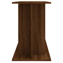 akvariebord 120x40x60 cm konstrueret træ brun egetræsfarve