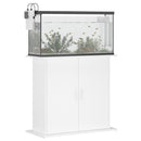 akvariebord 81x36x73 cm konstrueret træ hvid