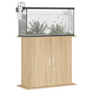 akvariestativ Sonoma eg 81x36x73 cm konstrueret træ