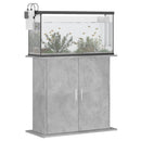 akvariestativ betongrå 81x36x73 cm konstrueret træ