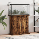 akvariebord 81x36x73 cm konstrueret træ røget egetræsfarve
