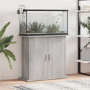 akvariebord 81x36x73 cm konstrueret træ grå sonoma-eg