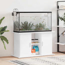 akvariebord 101x41x58 cm konstrueret træ hvid