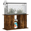 akvariebord 101x41x58 cm konstrueret træ røget egetræsfarve