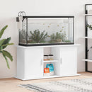 akvariebord 121x41x58 cm konstrueret træ hvid