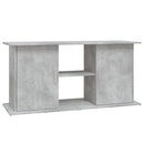 akvariestativ betongrå 121x41x58 cm konstrueret træ