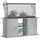 akvariestativ betongrå 121x41x58 cm konstrueret træ