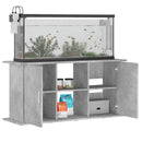 akvariestativ betongrå 121x41x58 cm konstrueret træ