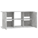akvariestativ betongrå 121x41x58 cm konstrueret træ
