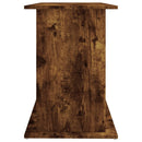 akvariebord 121x41x58 cm konstrueret træ røget egetræsfarve