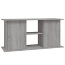 akvariebord 121x41x58 cm konstrueret træ grå sonoma-eg