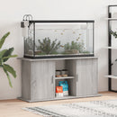 akvariebord 121x41x58 cm konstrueret træ grå sonoma-eg