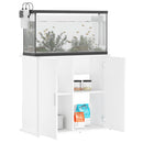 akvariebord 81x36x73 cm konstrueret træ hvid