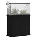 akvariebord 81x36x73 cm konstrueret træ sort