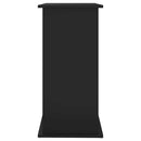 akvariebord 81x36x73 cm konstrueret træ sort
