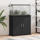 akvariebord 81x36x73 cm konstrueret træ sort
