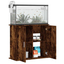akvariebord 81x36x73 cm konstrueret træ røget egetræsfarve