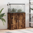 akvariebord 81x36x73 cm konstrueret træ røget egetræsfarve
