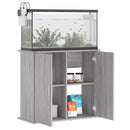 akvariebord 81x36x73 cm konstrueret træ grå sonoma-eg