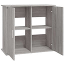 akvariebord 81x36x73 cm konstrueret træ grå sonoma-eg