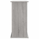 akvariebord 81x36x73 cm konstrueret træ grå sonoma-eg