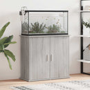 akvariebord 81x36x73 cm konstrueret træ grå sonoma-eg